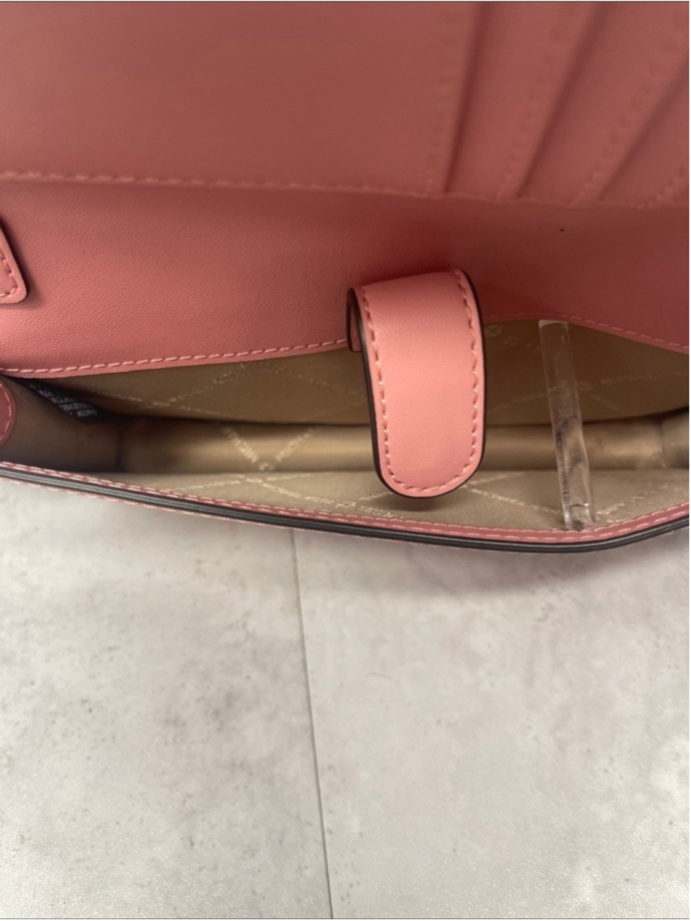 Michael Kors Signature Logo Tech Wristlet Primrose Multi Pink & White - Picture 4 of 5